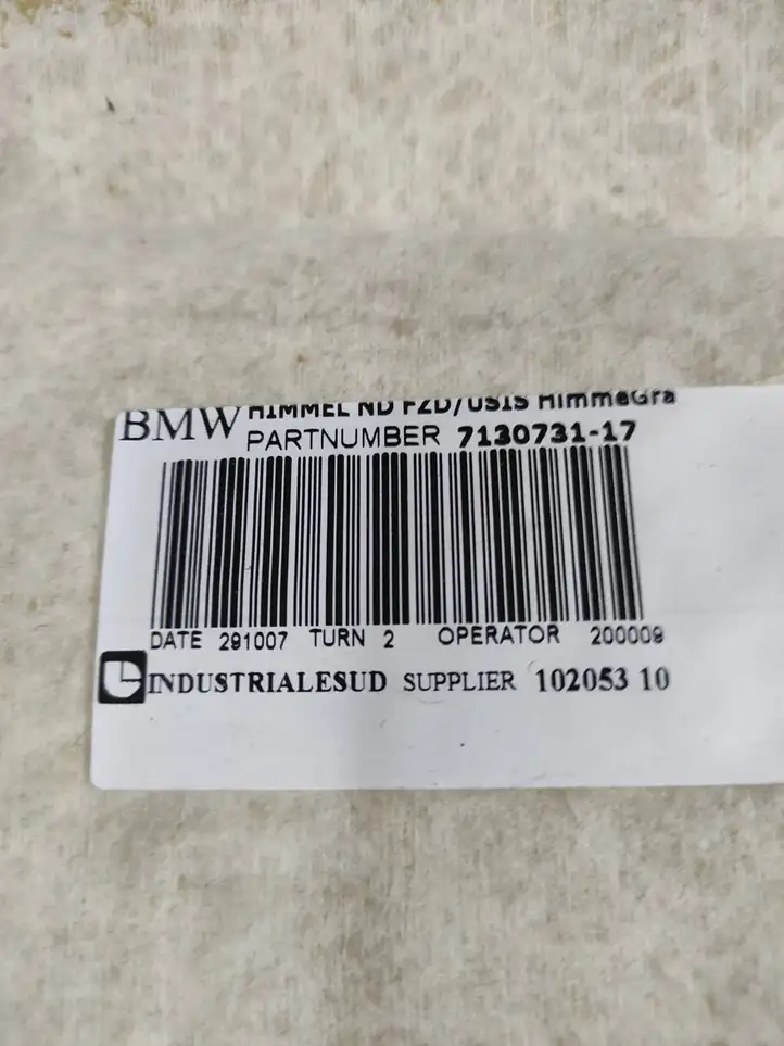BMW 3 E90 E91 (2005 - 2012) 10205310 Потолочная обшивка — фото 2