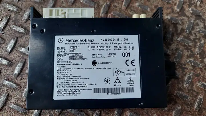 Mercedes-Benz A W177 (2018 - ) A2479009412 Bluetooth модуль — фото 2