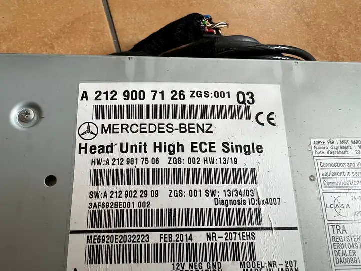 Mercedes-Benz E W212 (2009 - 2016) A2129007126 Магнитола / мультимедийная система — фото 2
