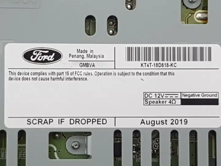 Ford Edge II (2015 - ) KT4T18D818 Магнитола / мультимедийная система — фото 4