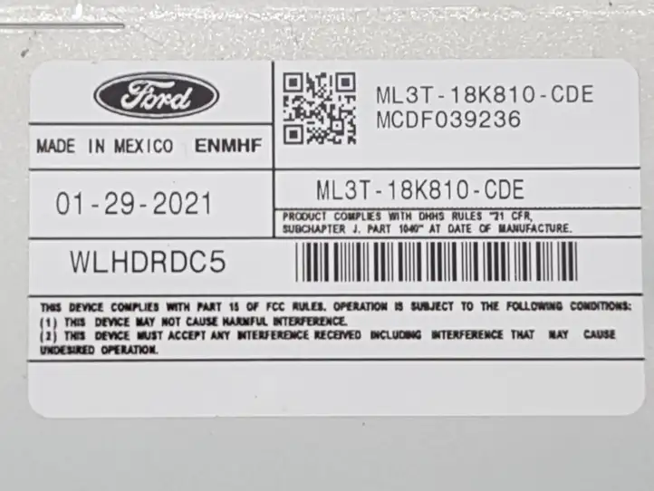 Ford F150 (2020 - ) ML3T18K810 Магнитола / мультимедийная система — фото 3