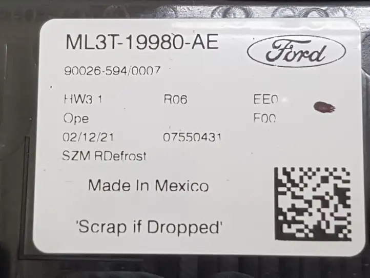 Ford F150 (2020 - ) ML3T19980 Блок управления климат-контролем — фото 6