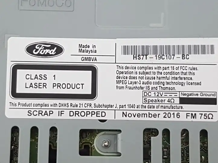 Ford Fusion II (2013 - ) HS7T19C107 Магнитола / мультимедийная система — фото 5