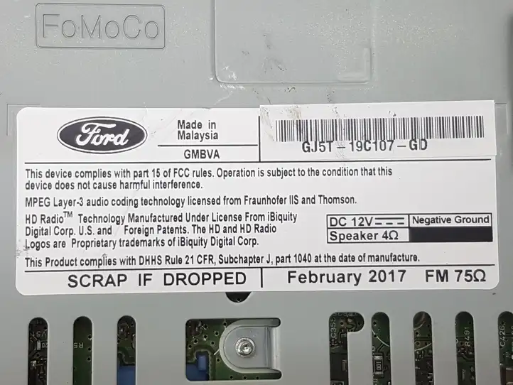 Ford Escape III (2013 - 2019) GJ5T19C107 Магнитола / мультимедийная система — фото 7