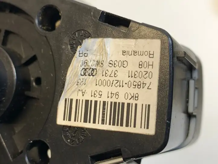 Audi A4 S4 B8 8K (2007 - 2011) 8K0941531AJ Включатель фонарей — фото 3