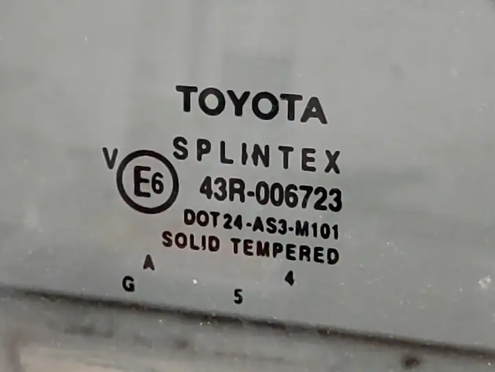 Toyota Avensis T250 (2003 - 2006) 43R006723 Стекло задней двери — фото 4