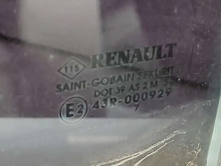 Renault Espace IV (2006 - 2012) 43R000929 Стекло задней двери — фото 2