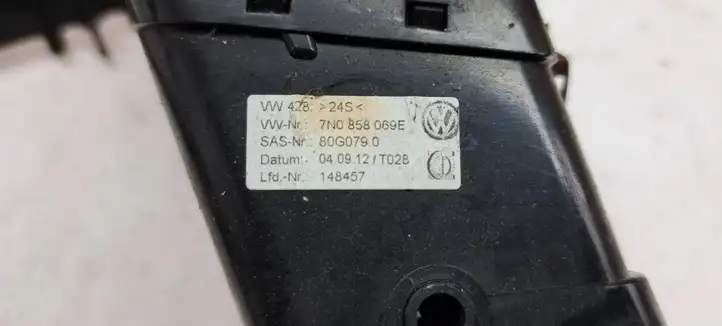 Volkswagen Sharan (2010 - 2015) 7N0858069E Центральная отделка панели приборов — фото 3