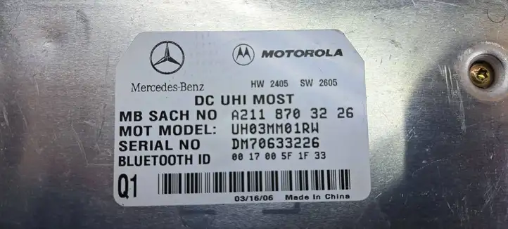Mercedes-Benz CLS C219 (2003 - 2011) A2118703226 Прочие блоки управления — фото 3