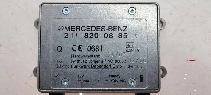 Mercedes-Benz CLS C219 (2003 - 2011) 2118200885 Антенна Bluetooth — фото 3