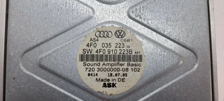 Audi A6 S6 C6 4F (2004 - 2008) 4F0035223 Усилитель звука — фото 3