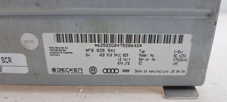 Audi A6 S6 C6 4F (2004 - 2008) 4F0035541 Магнитола / мультимедийная система — фото 3