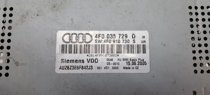Audi A6 S6 C6 4F (2004 - 2008) 4F0035729D CD/DVD чейнджер — фото 3