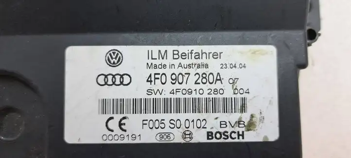 Audi A6 S6 C6 4F (2004 - 2008) 4F0907280A Прочие блоки управления — фото 3