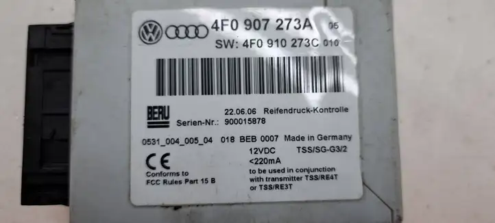 Audi A6 S6 C6 4F (2004 - 2008) 4F0910273C Блок управления TPMS — фото 3