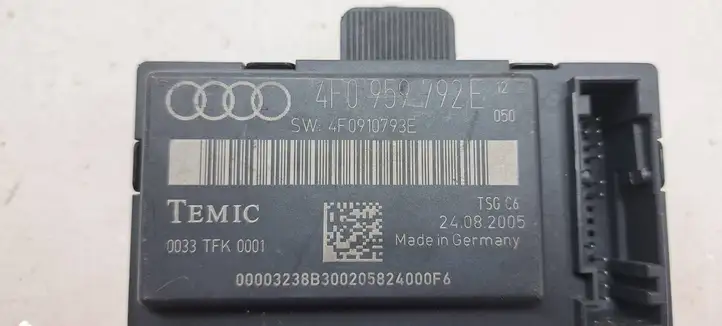 Audi A6 S6 C6 4F (2004 - 2008) 4F0959792E Блок управления дверью — фото 3