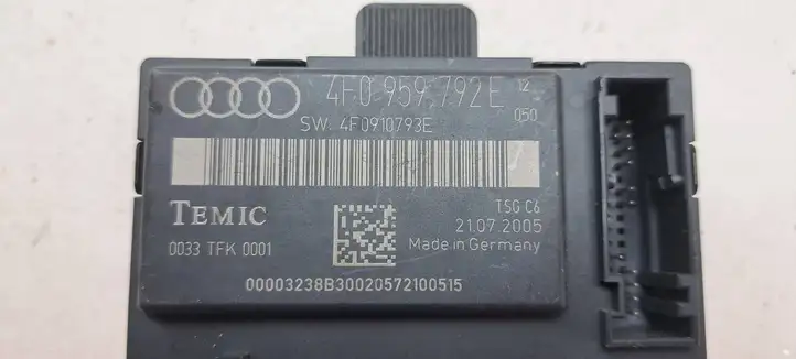 Audi A6 S6 C6 4F (2004 - 2008) 4F0959792E Блок управления дверью — фото 3