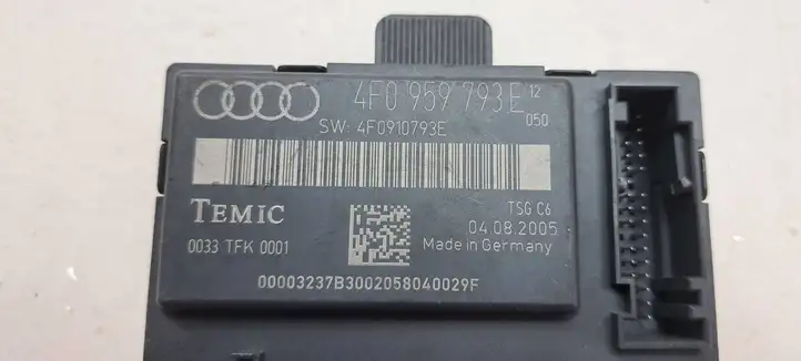 Audi A6 S6 C6 4F (2004 - 2008) 4F0959793E Блок управления дверью — фото 3