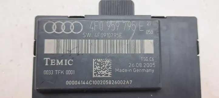 Audi A6 S6 C6 4F (2004 - 2008) 4F0959795E Блок управления дверью — фото 3