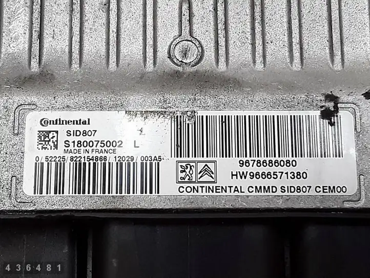Peugeot 5008 (2009 - 2013) 9666571380 Блок управления двигателем (ECU) — фото 4