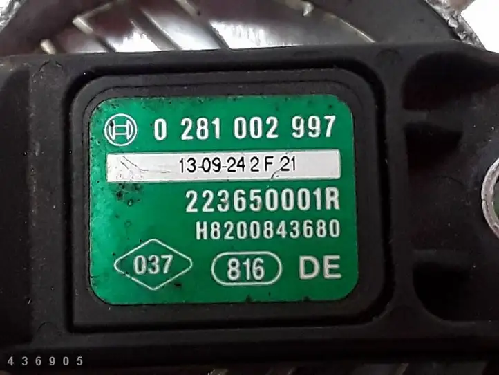 Renault Clio III (2005 - 2012) 0281002997 Датчик давления воздуха впуска — фото 5