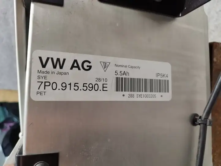Volkswagen Touareg II (2010 - 2018) 7P0915590E Аккумулятор гибридного / электрического автомобиля — фото 3