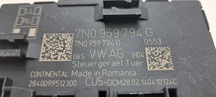 Volkswagen Sharan (2010 - 2015) 7N0959794G Прочие блоки управления — фото 2