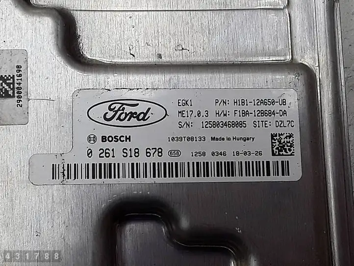 Ford Fiesta (2017 - ) H1B112A650UB Блок управления двигателем (ЭБУ) — фото 4