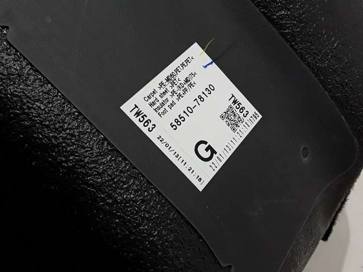 Lexus NX 350 (2021 - )  58510-78130 Ковролин для интерьера