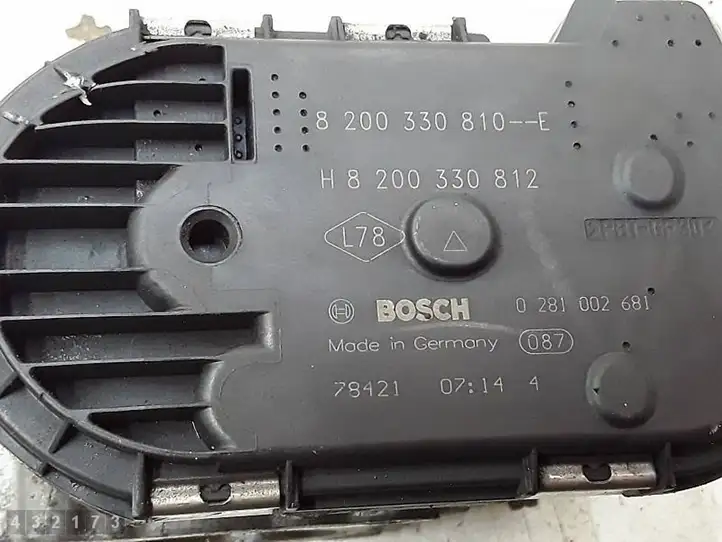 Nissan Qashqai (2006 - 2010) 8200330810E Дроссельная заслонка — фото 5