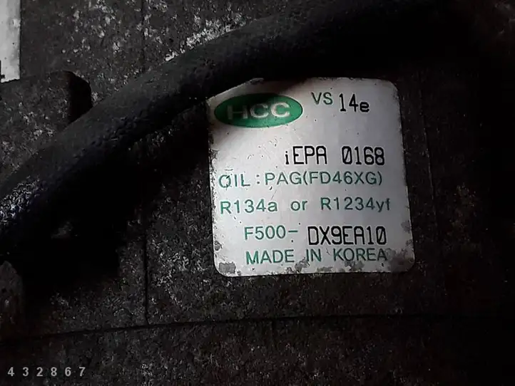 Hyundai ix35 (2009 - 2013) F500DX9EA10 Компрессор (насос) кондиционера воздуха — фото 8