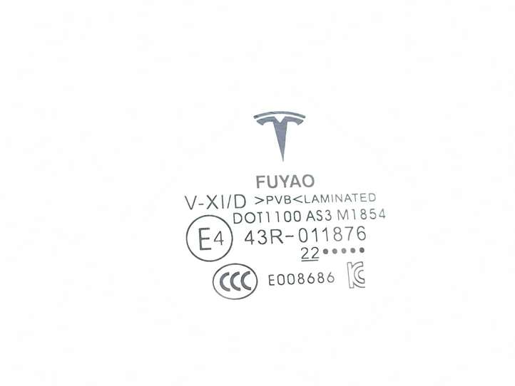 Tesla Model Y (2019 - 2024)  43R011876 Основное стекло задних дверей
