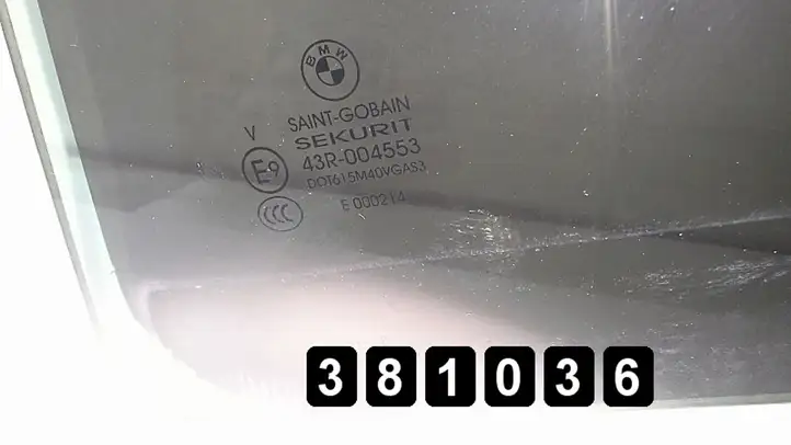 BMW 3 F30 F35 F31 (2012 - 2018) 43r004553 Стекло передней двери — фото 2