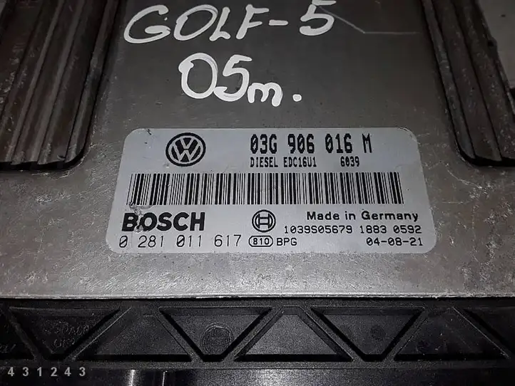Volkswagen Golf V (2003 - 2009) 03G906016M Блок управления двигателем (ЭБУ) — фото 1