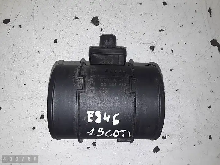 Opel Astra J (2009 - 2012) 0281002940 Датчик массового расхода воздуха — фото 5