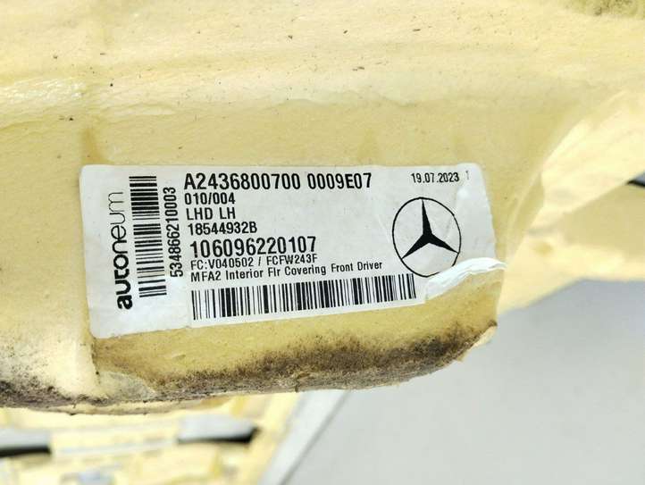 Mercedes-Benz EQB (2021 - )  A2436806401 Ковролин для интерьера