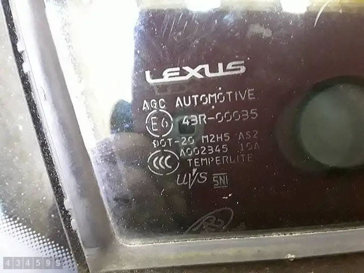 Lexus RX 450H (2015 - 2019) E643R00035 Стекло передней двери — фото 2