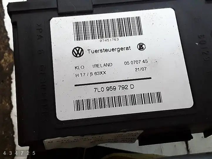 Volkswagen Touareg I (2002 - 2010) 7L0959792D Электростеклоподъемник передний (комплект) — фото 6