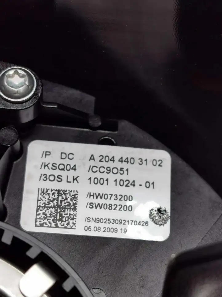 Mercedes-Benz C W204 (2007 - 2014) A2044403102 Контактное кольцо SRS — фото 4