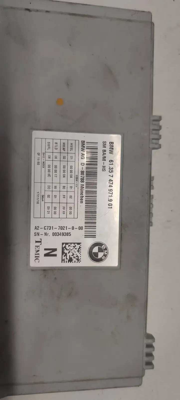 BMW 3 F30 F35 F31 (2012 - 2018) 7474971 Прочие блоки управления — фото 3