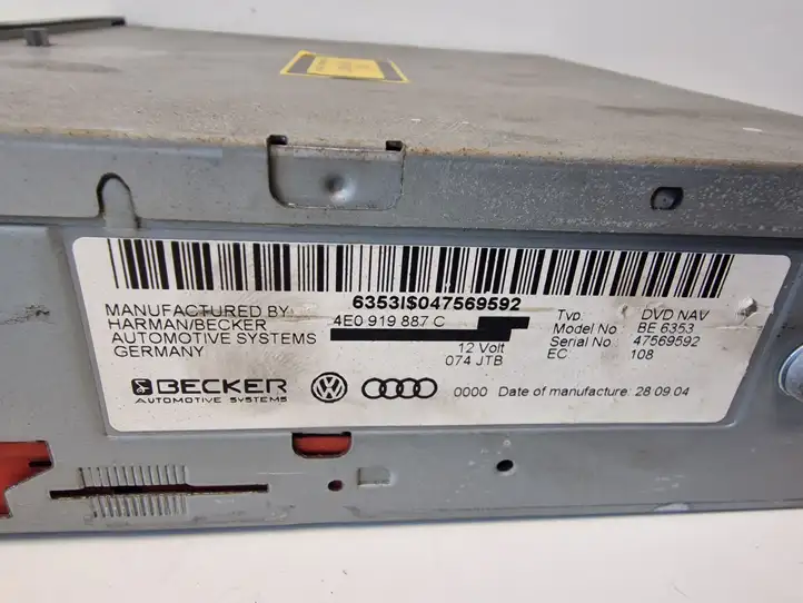 Audi A6 S6 C6 4F (2004 - 2008) 4E0919887C Магнитола / мультимедийная система — фото 5