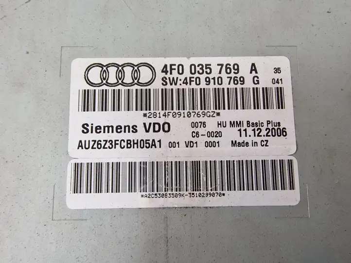 Audi A6 S6 C6 4F (2008 - 2011) 4F0035769A CD/DVD чейнджер — фото 4