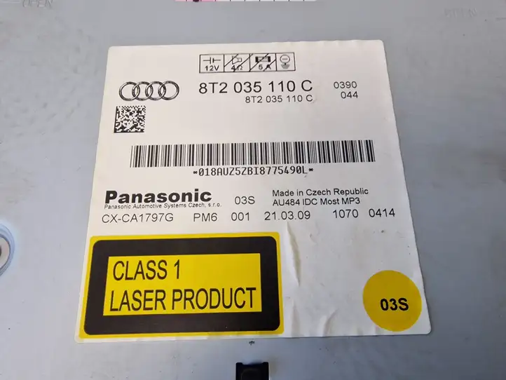 Audi A4 S4 B8 8K (2007 - 2011) 8T2035110C CD/DVD чейнджер — фото 3