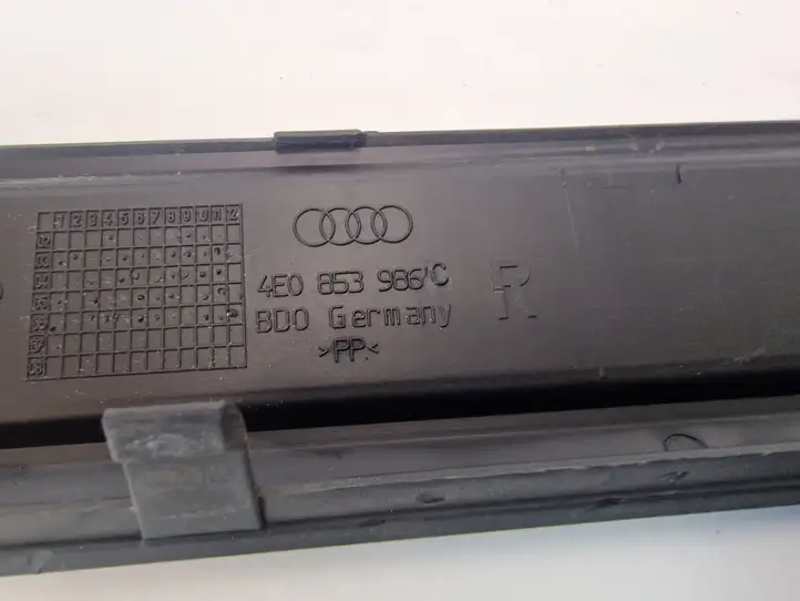Audi A8 S8 D3 4E (2005 - 2007) 4E0853986C Внутренняя отделка переднего порога — фото 2