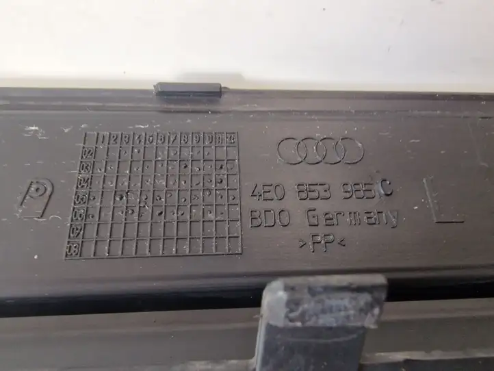 Audi A8 S8 D3 4E (2005 - 2007) 4E0853985C Внутренняя отделка переднего порога — фото 3