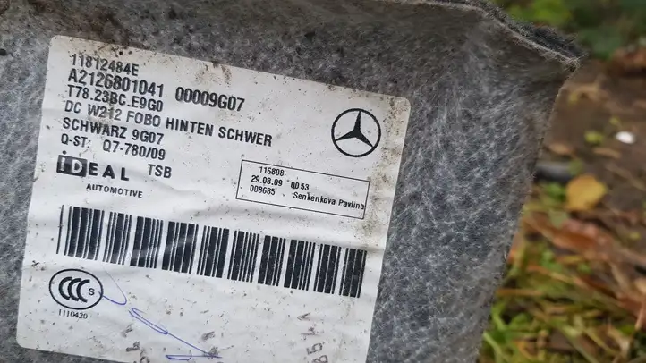 Mercedes-Benz E W212 (2009 - 2016) A2126801041 Задний коврик салона — фото 2