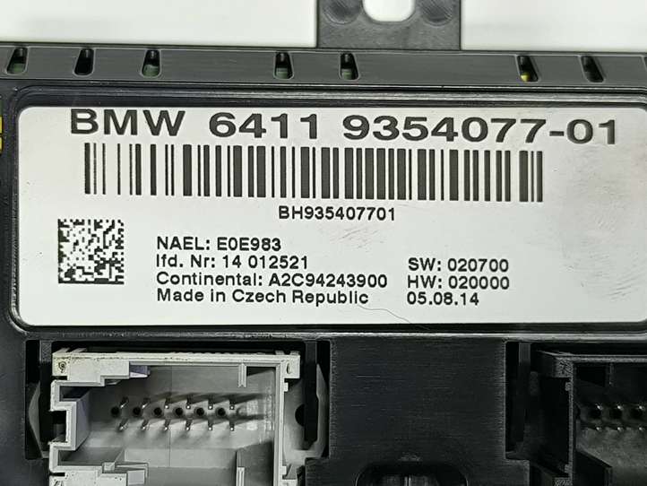 BMW X4 F26 (2014 - 2017)  9354077 Отделка контроля климата / контроля печки