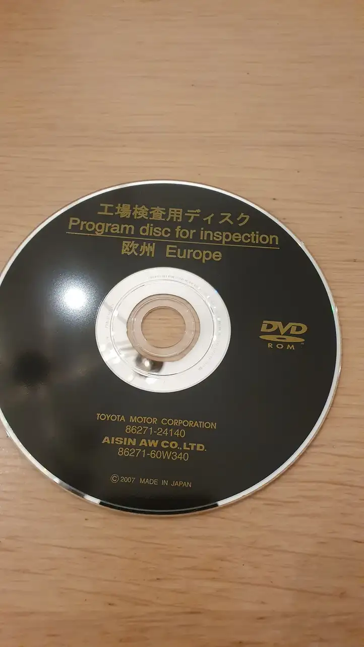 Toyota Corolla Verso AR10 (2004 - 2009) 8627124140 Навигационные карты CD/DVD — фото 1