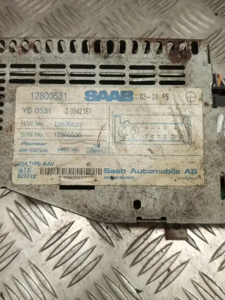 Saab 9-3 Ver2 (2003 - 2007) 12800531 Усилитель звука — фото 4