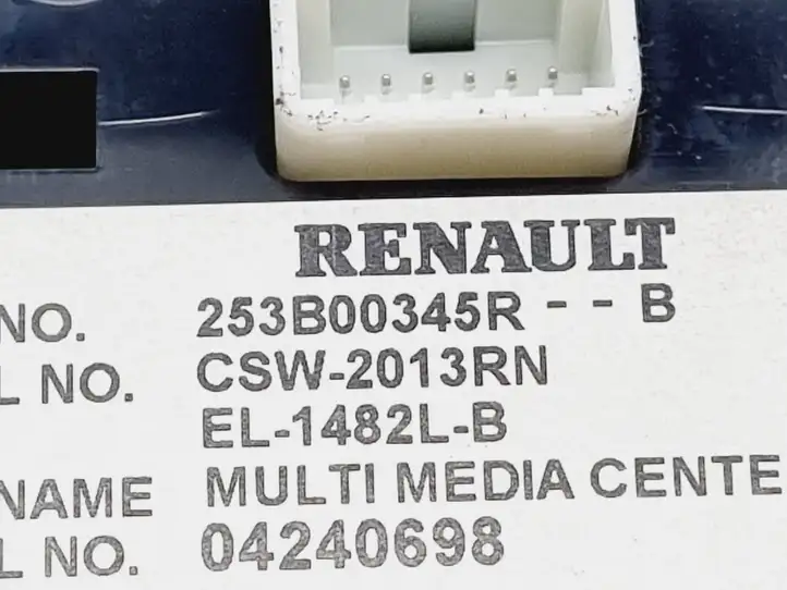 Renault Scenic III - Grand scenic III (2009 - 2016) 253B00345R Контроллер мультимедийной системы — фото 3